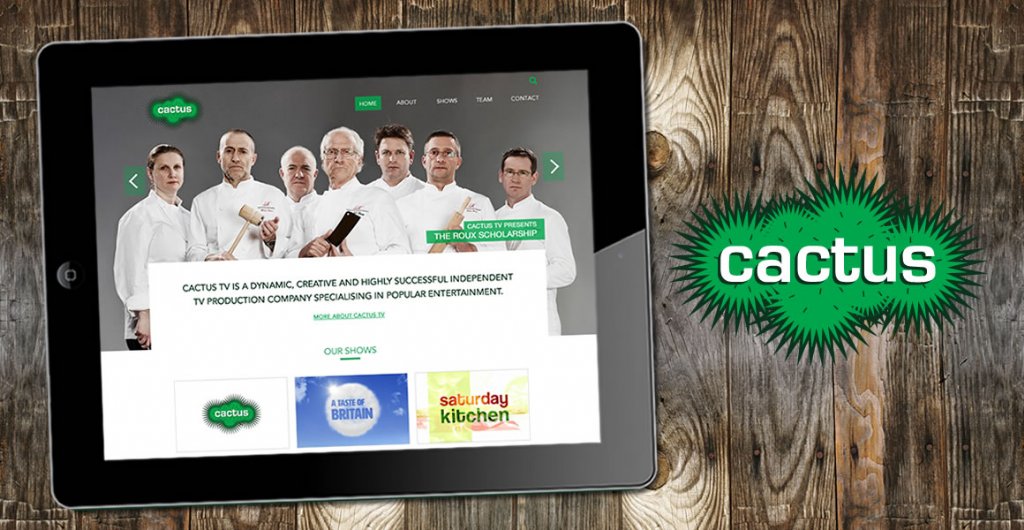 cactus tv website design