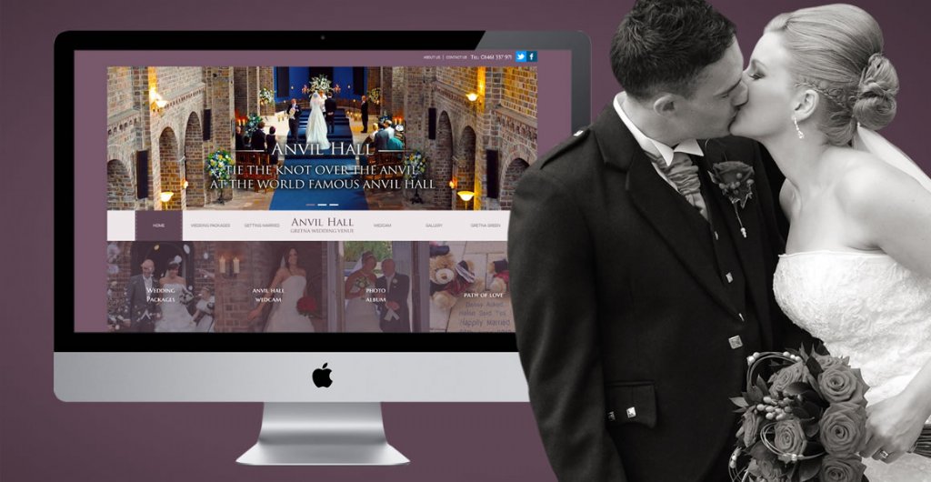 anvil hall gretna web design header