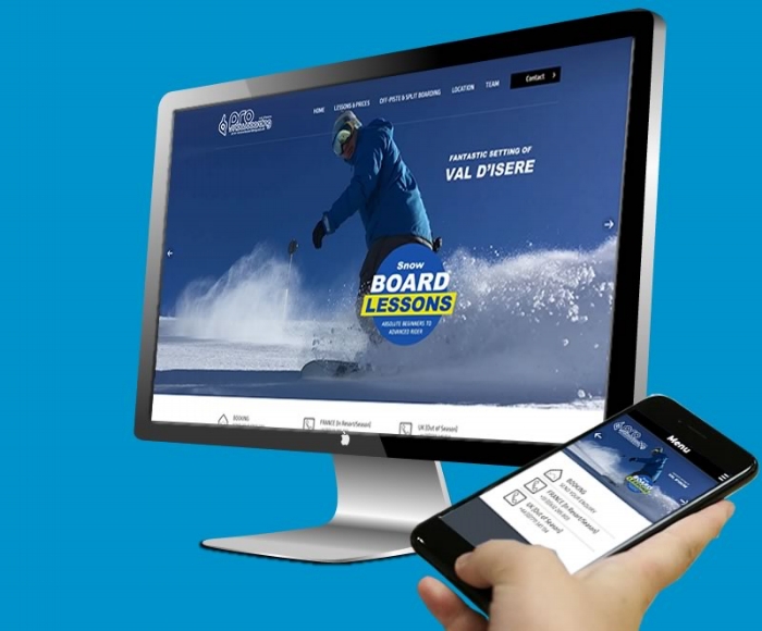 New Web Design for Pro Snowboarding